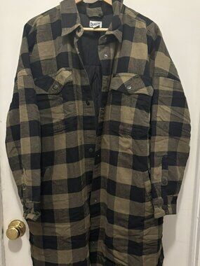 Duluth Trading Women's long Quilt lined Shacket/Duster-USED-3X